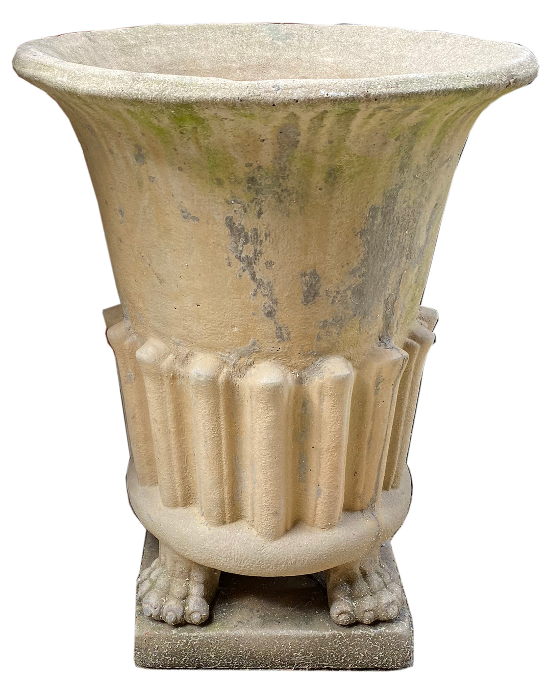 Pair of Mid-Century Concrete Urns