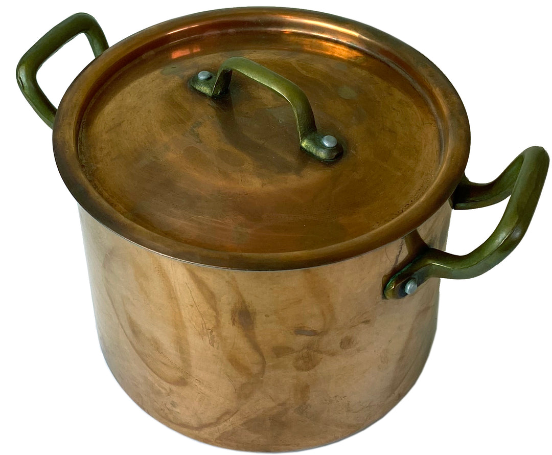 Vintage Copper Pot with Lid