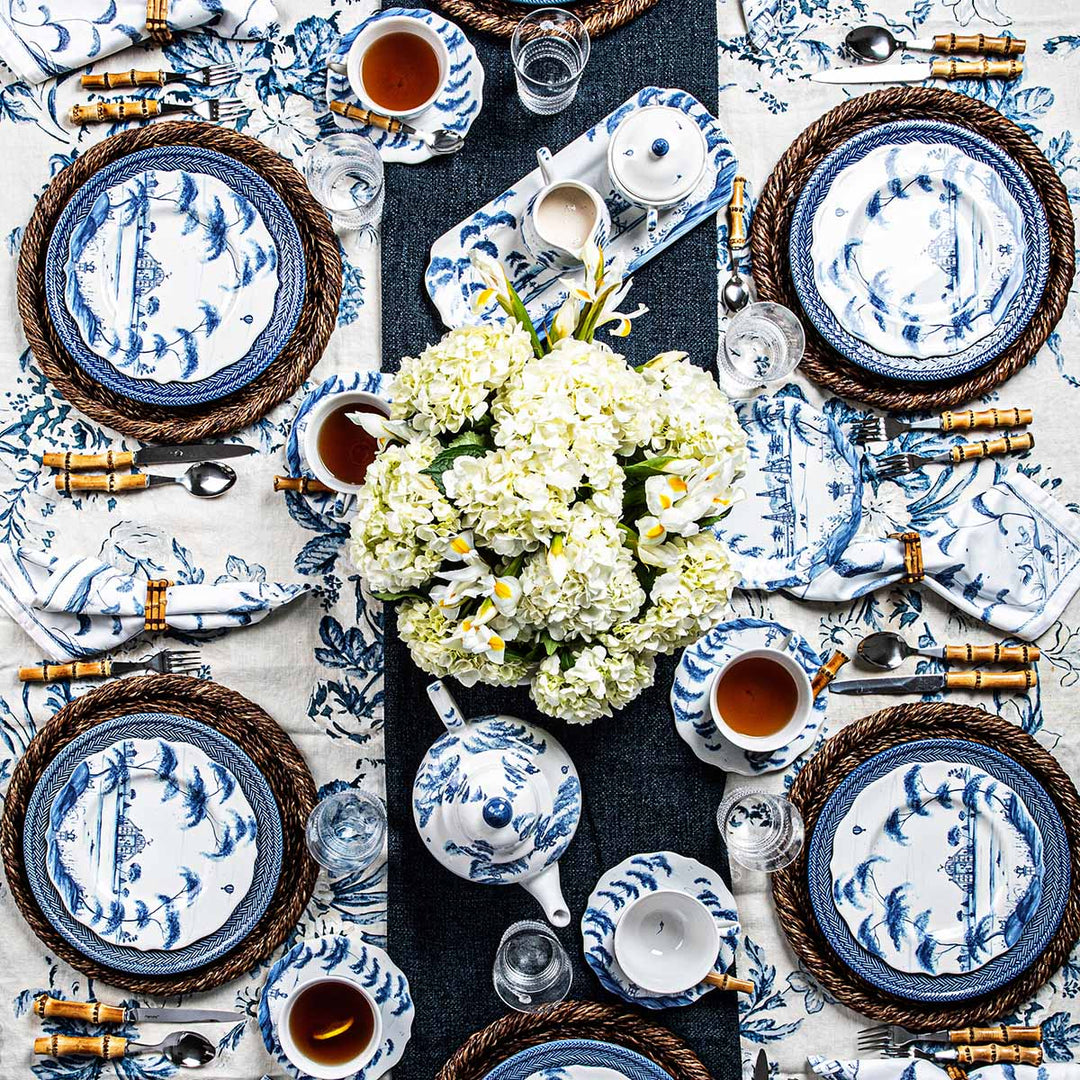 Country Estate 15" Hostess Tray - Delft Blue