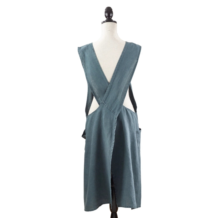 Criss Cross Linen Apron