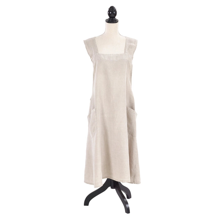 Criss Cross Linen Apron