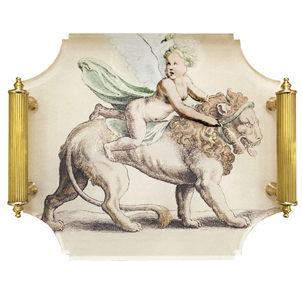 Cupid on Lion Tray