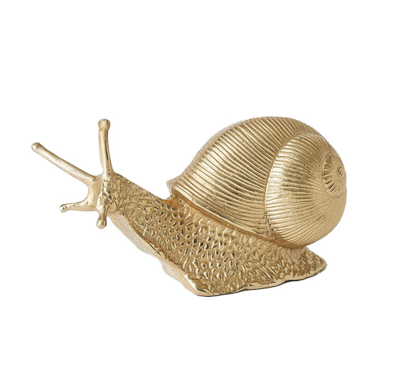 Golden Snail Sculpture