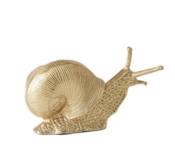 Golden Snail Sculpture