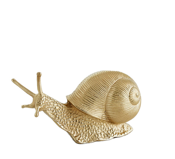Golden Snail Sculpture