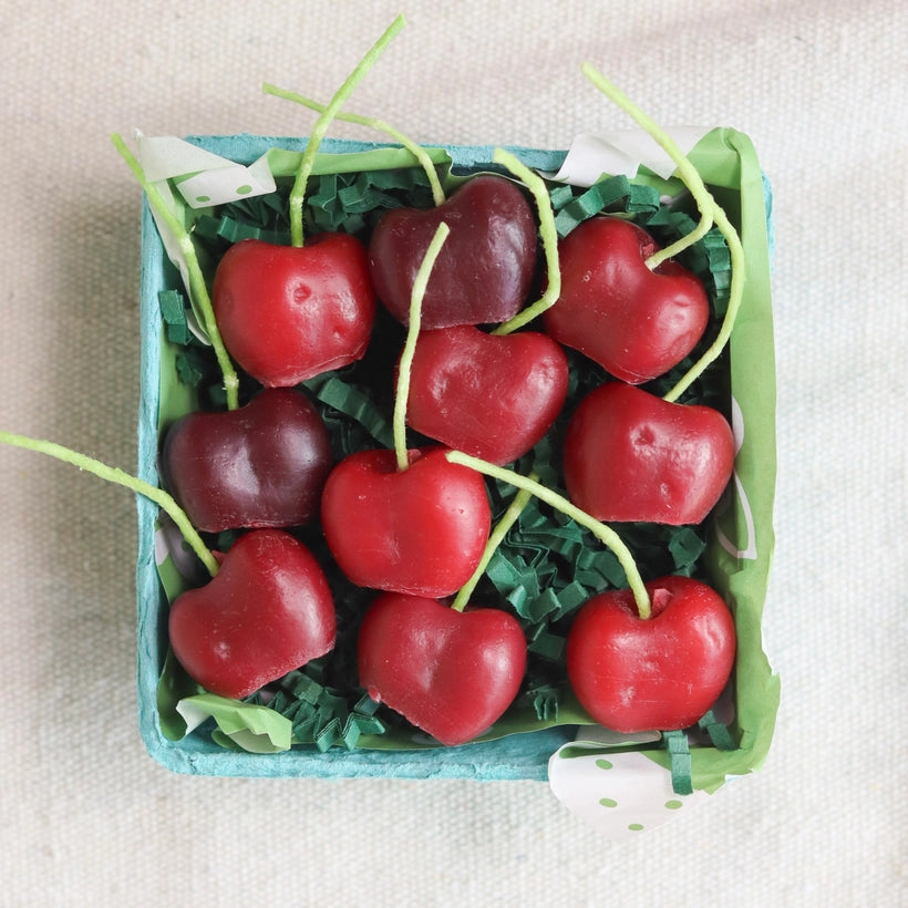Beeswax Dark Cherry Birthday Candles