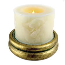 Decorative Gold Base for Pillar Candle