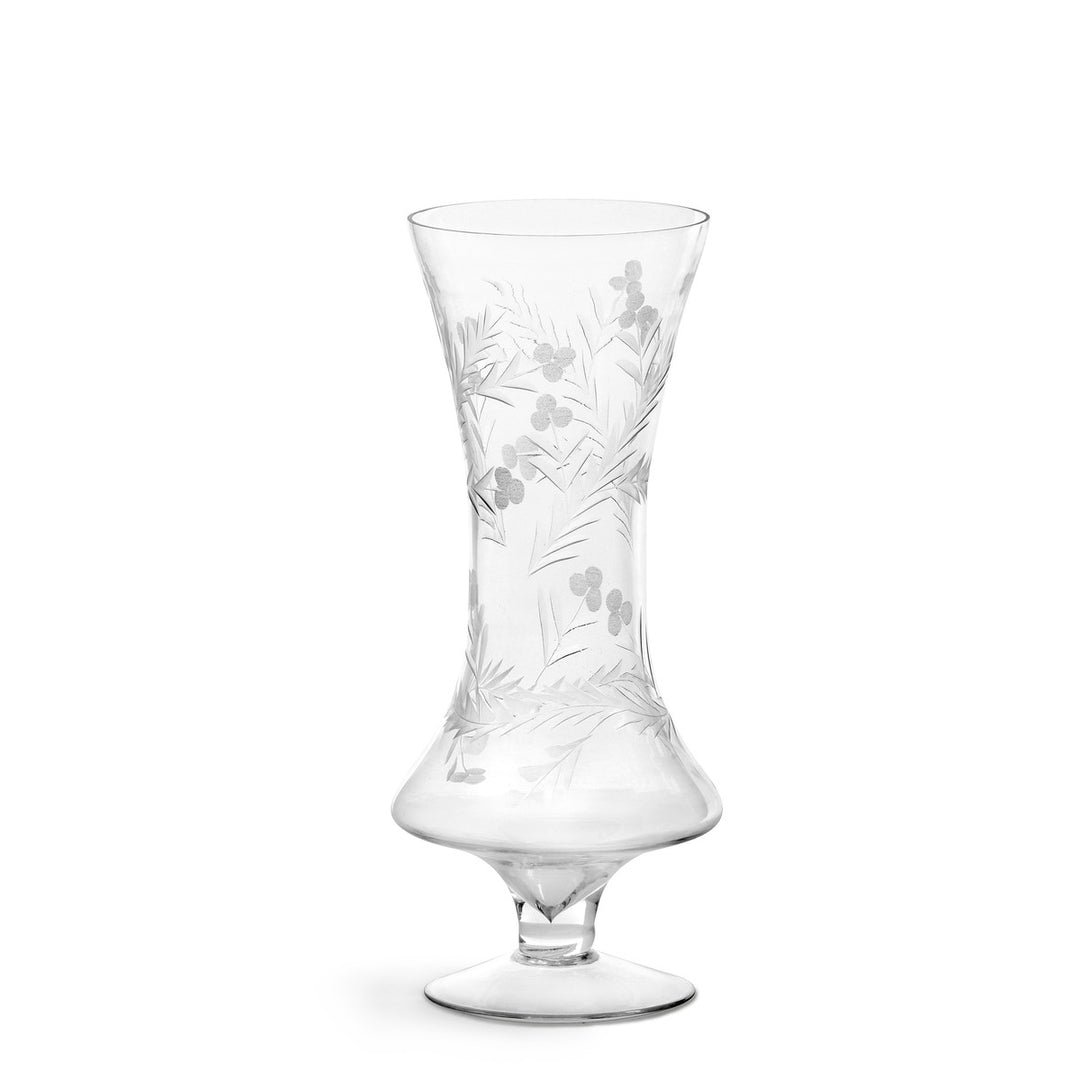 Zelda Etched Glass Vase