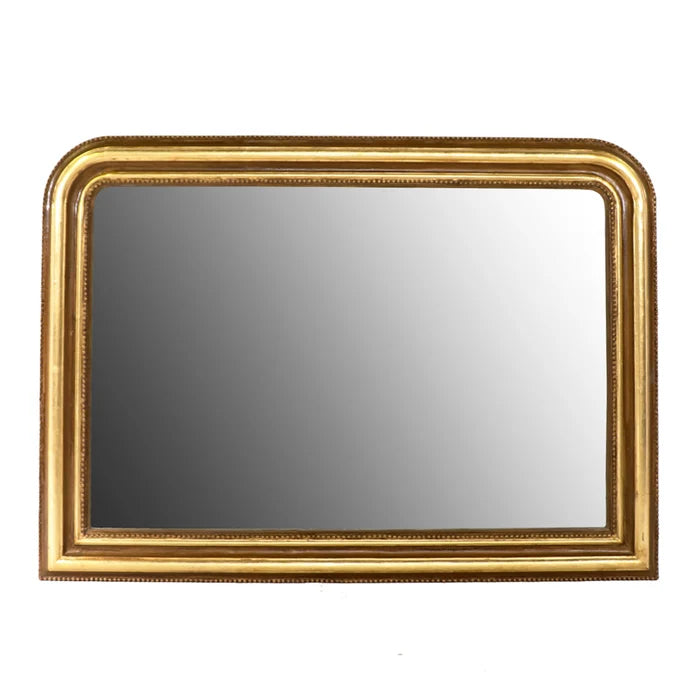 Louis Philippe–Style Gilt Mantle Mirror