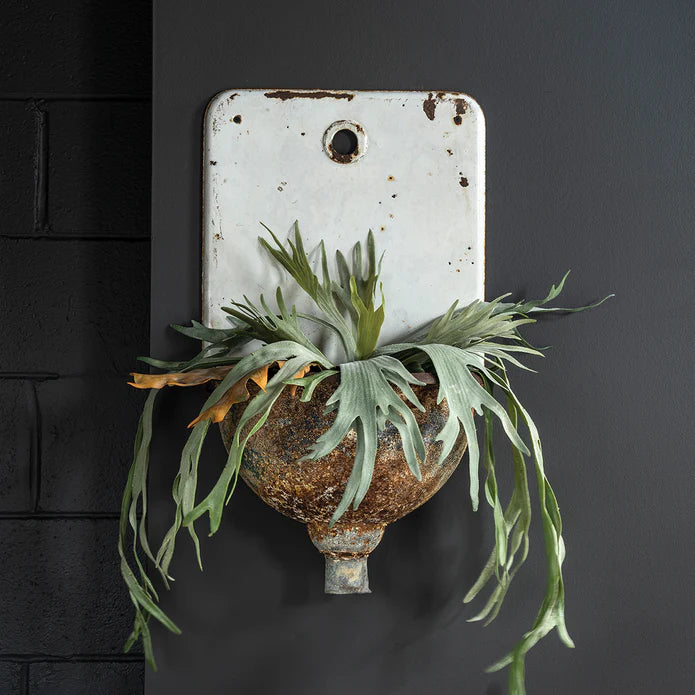 Vintage Enamel Wall Sink