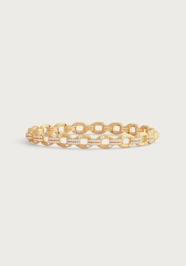 Enchanted Forest Chain Hinged Bangle