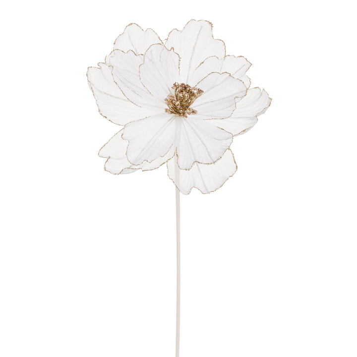 White Sheer Magnolia Stem - 21"