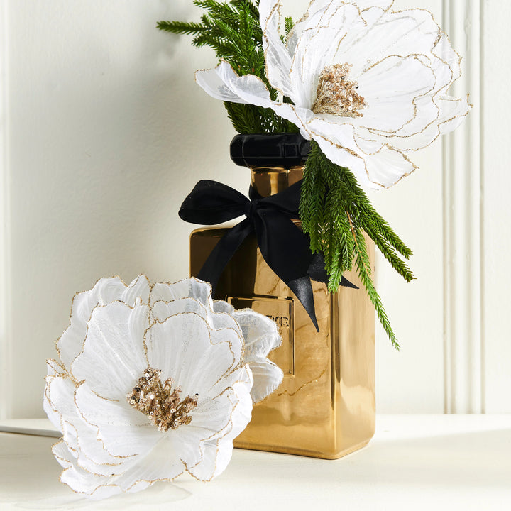 White Sheer Magnolia Stem - 21"