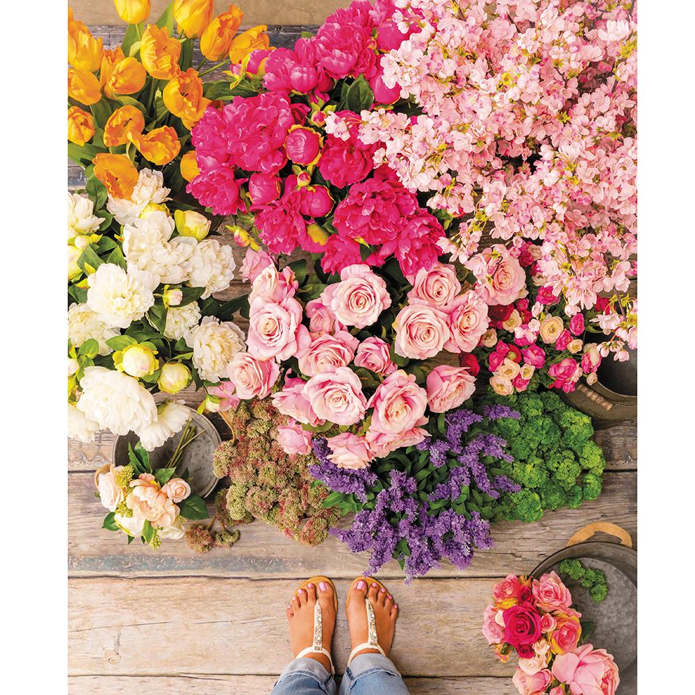 Bunch Pink Roses Pick