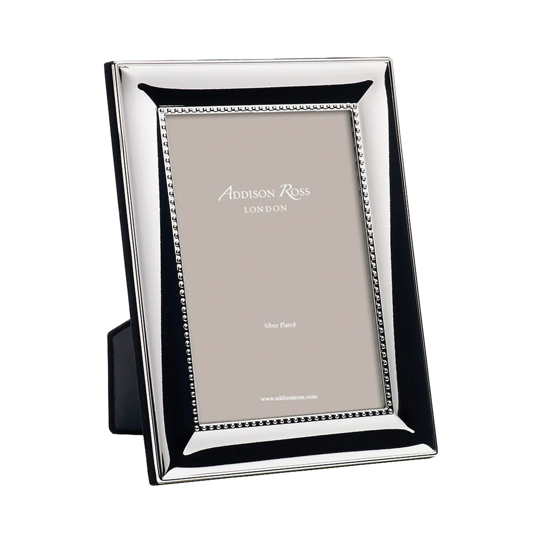 Beaded Silver Photo Frame