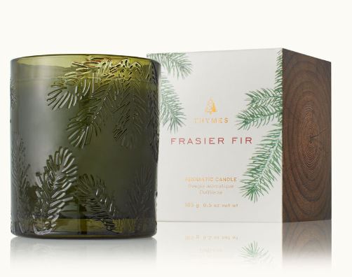 Frasier Fir Green Glass Candle