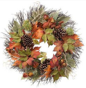 Maple Pinecone Wreath