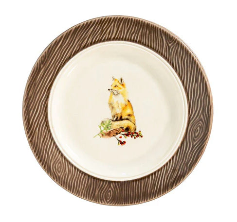 Forest Walk Animal Cocktail Plates, Set/4