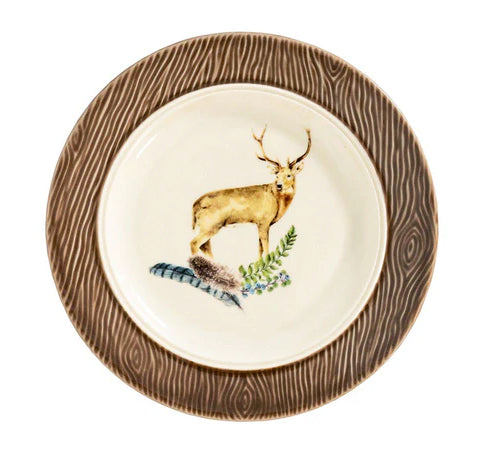 Forest Walk Animal Cocktail Plates, Set/4