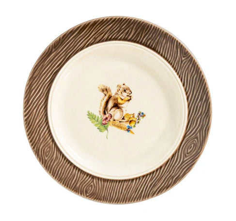 Forest Walk Animal Cocktail Plates, Set/4