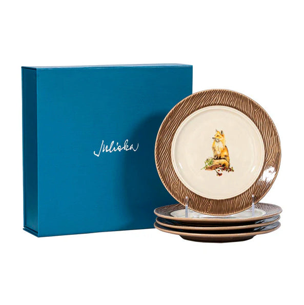 Forest Walk Animal Cocktail Plates, Set/4