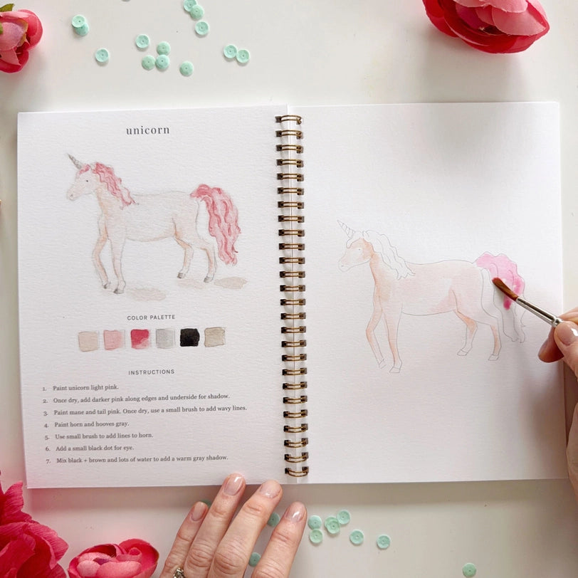 Kids Watercolor Workbook