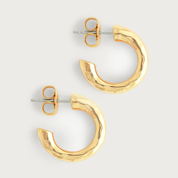 Farrier Huggie Hoop Earrings - Gold or Silver