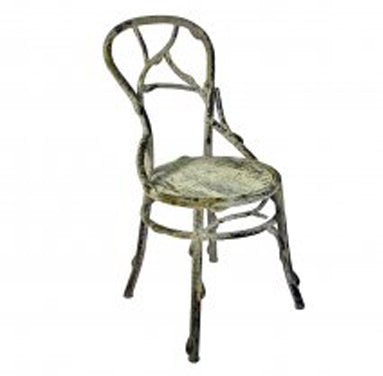 Faux Bois Iron Chair