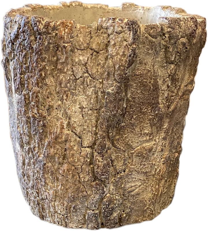 Faux Bois Log Planter