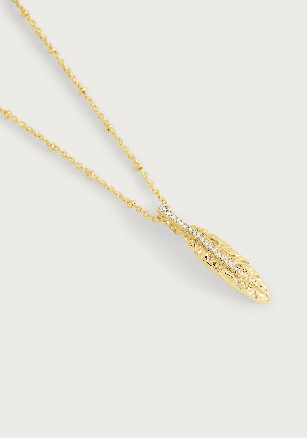 Feather Small Pendant Necklace
