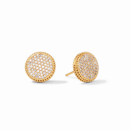 Fleur-de-Lis Pave Stud