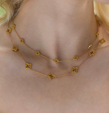 Florentine Demi Delicate Station Necklace