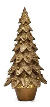 Tannenbaum Cone Tree in Antique Gold
