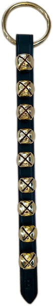 Leather Bell Strap with 9 Brass Bells – Made in USA