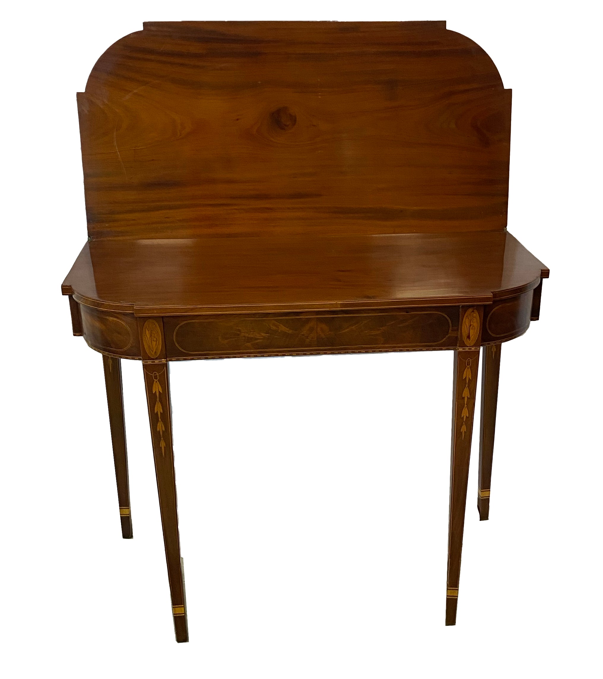 Hepplewhite Inlay Game Table – Patina Polished Living