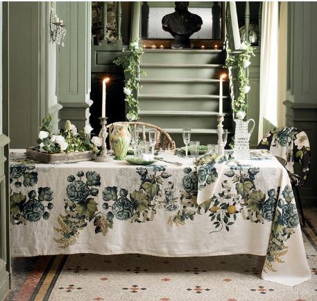 Giardino Naturel Tablecloth, 100% Linen