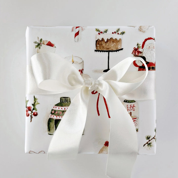 Christmas Watercolor Gift Wrap Paper