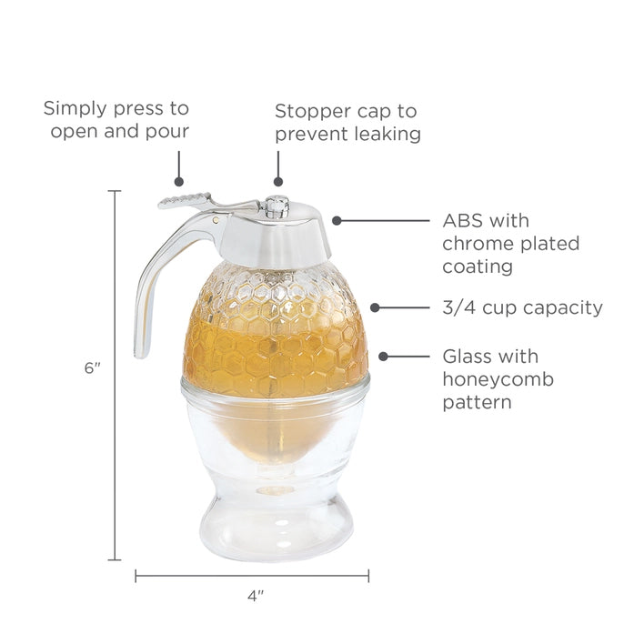 Glass Honey/Syrup Dispenser