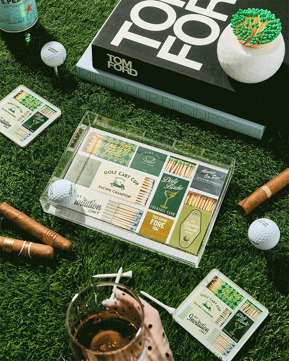 Golf Matchbook Tray