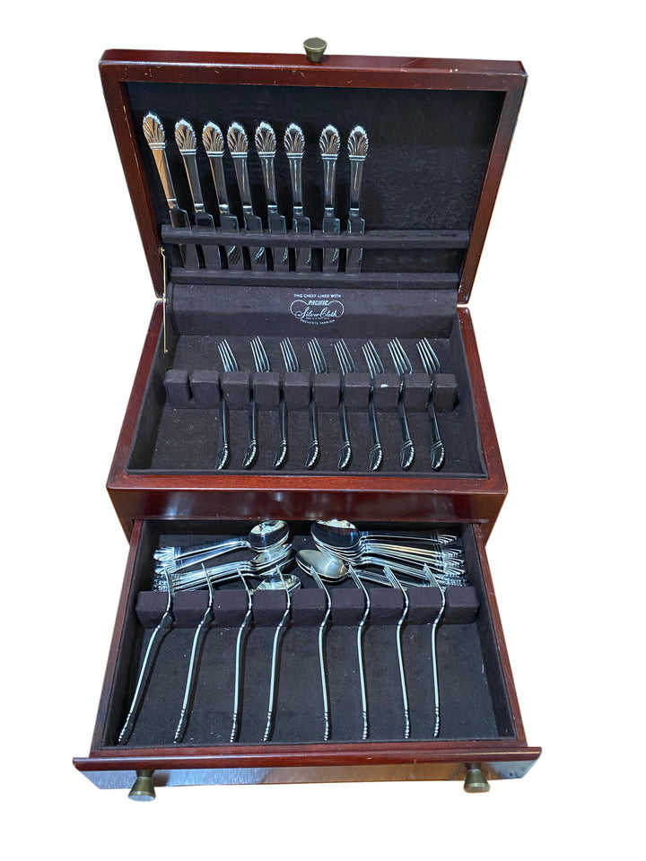 40 Piece Set of Gorham Adria Glossy Flatware