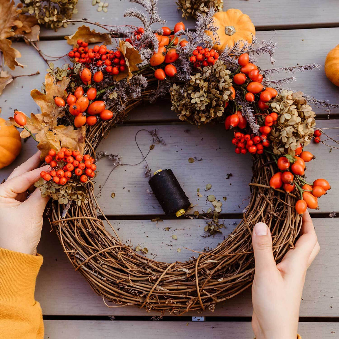 Natural Orchard Grapevine Wreath