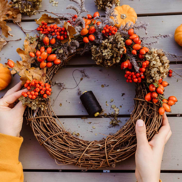 Natural Orchard Grapevine Wreath