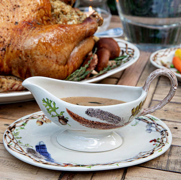 Forest Walk Sauce Boat and Stand