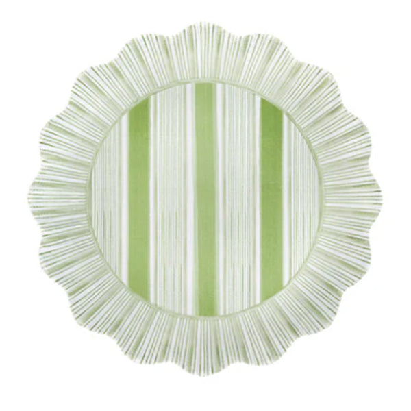 Cabana Stripe Melamine Dessert/Salad Plate - Set/4