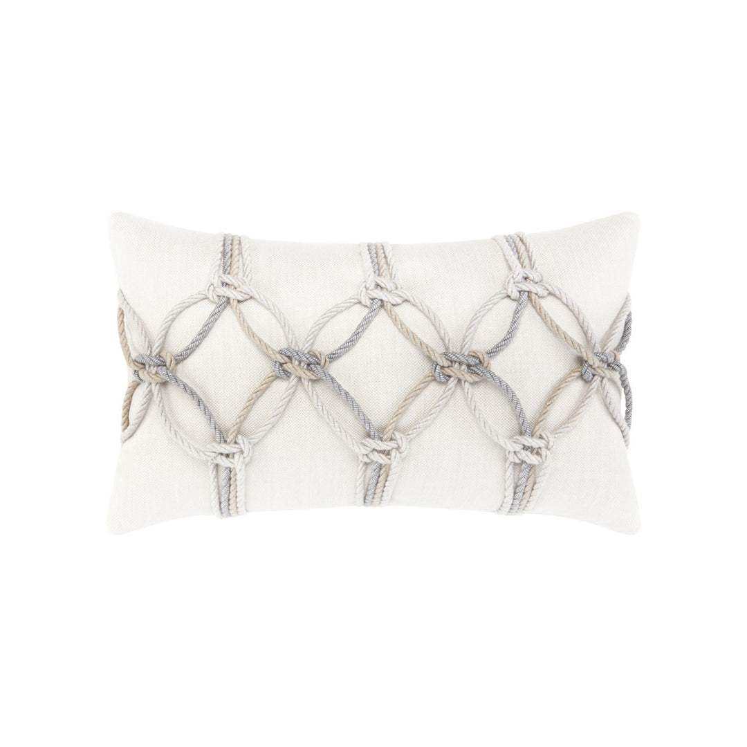 Outdoor Pillow - Grigio Rope Lumbar