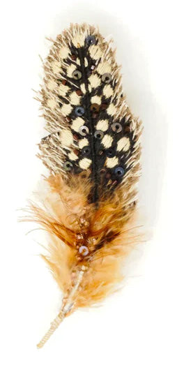 Guinea Feather Brooch