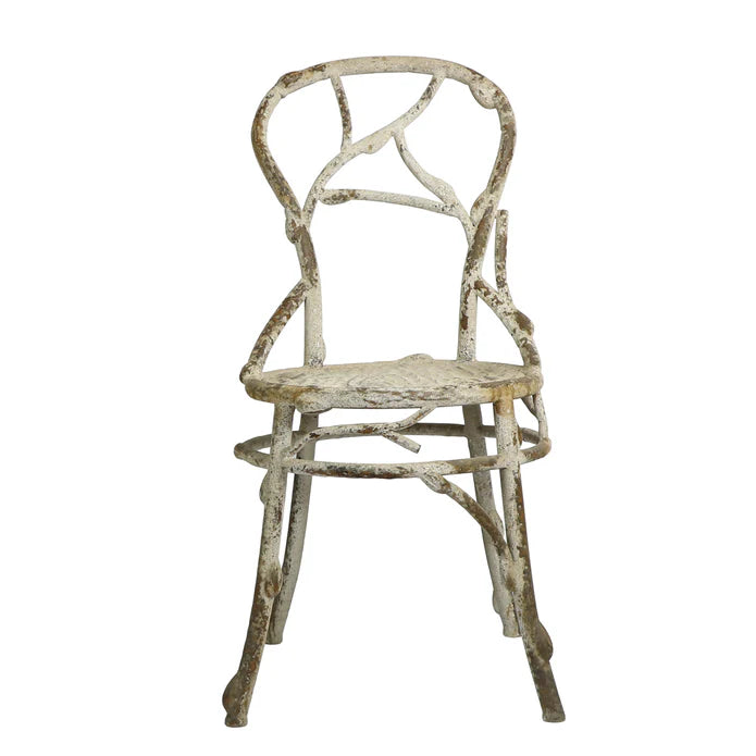 Faux Bois Iron Chair