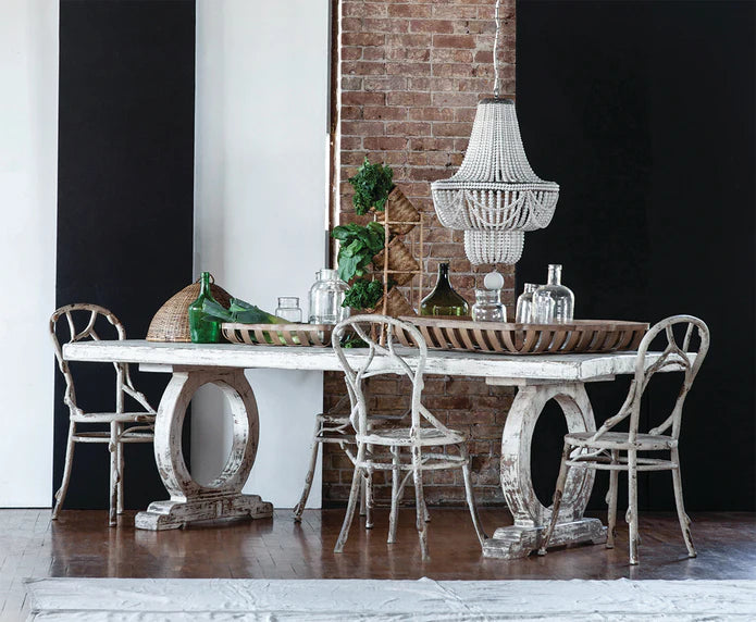 Faux Bois Iron Chair