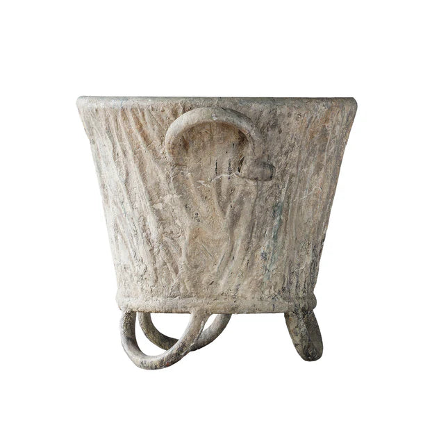 Iron Faux Bois Planter