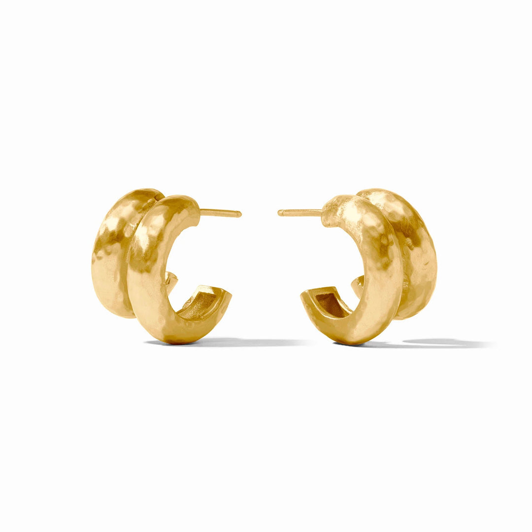 Havana Double Hoop Earrings – Gold